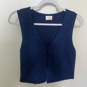 Aritzia Navy Blue Tank Top